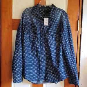 J.Crew NWT chambray top size 12
